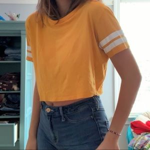 yellow cropped top!